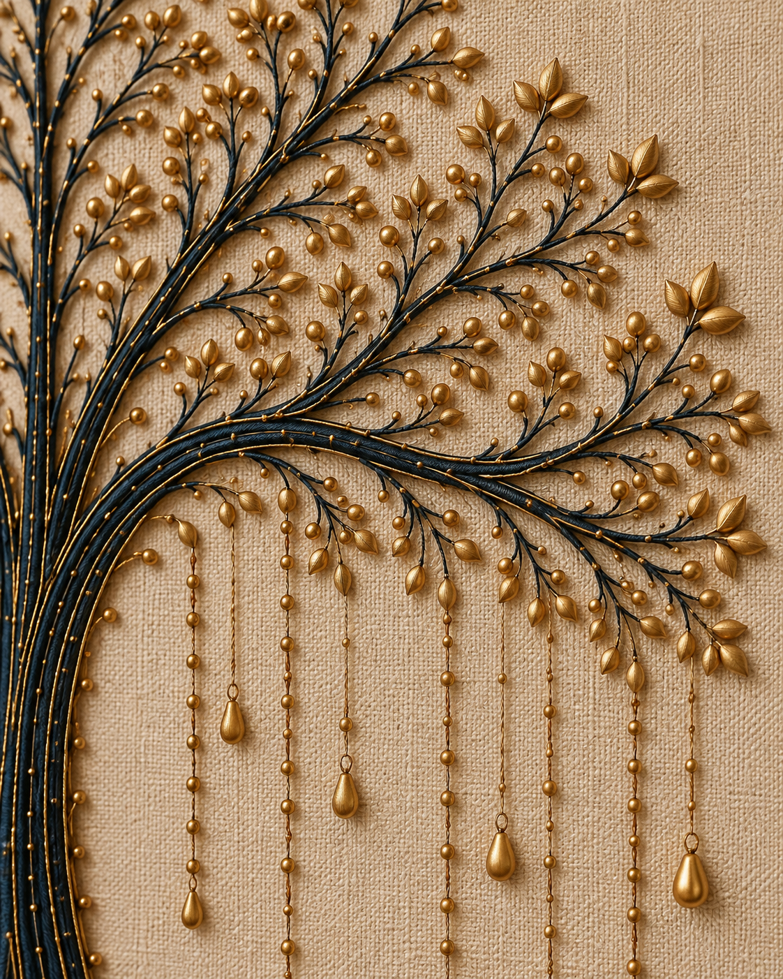 Detail view of Kalpavriksha artwork