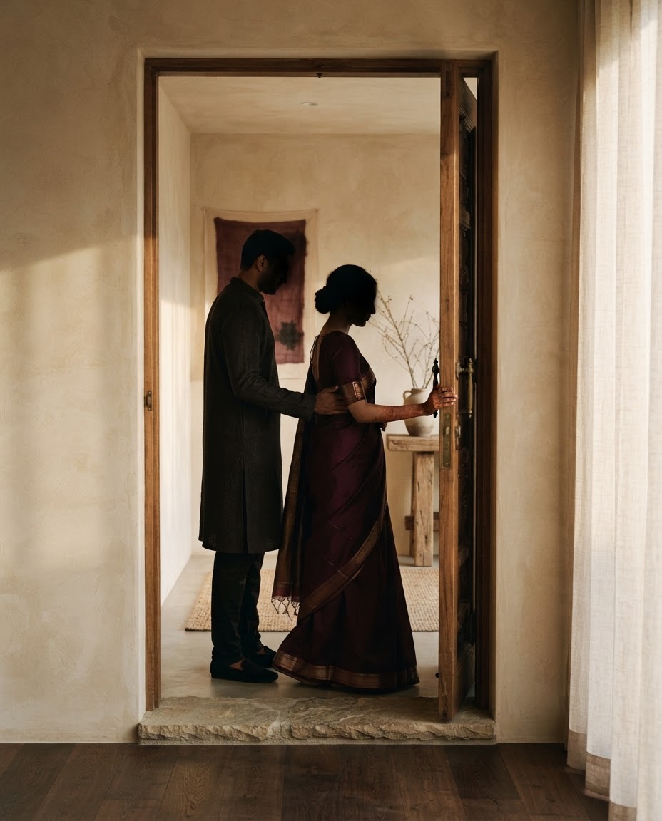 A doorway, newly shared
