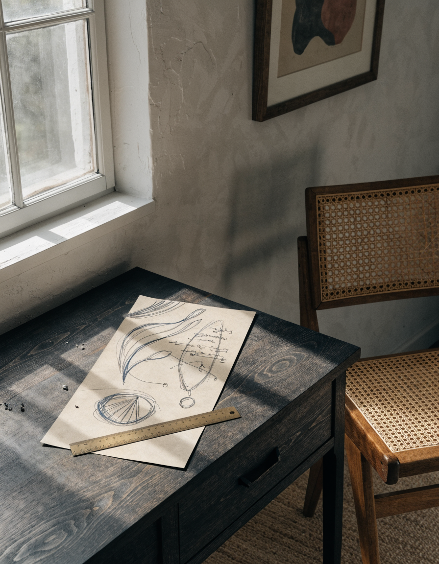Early drawing for a private work